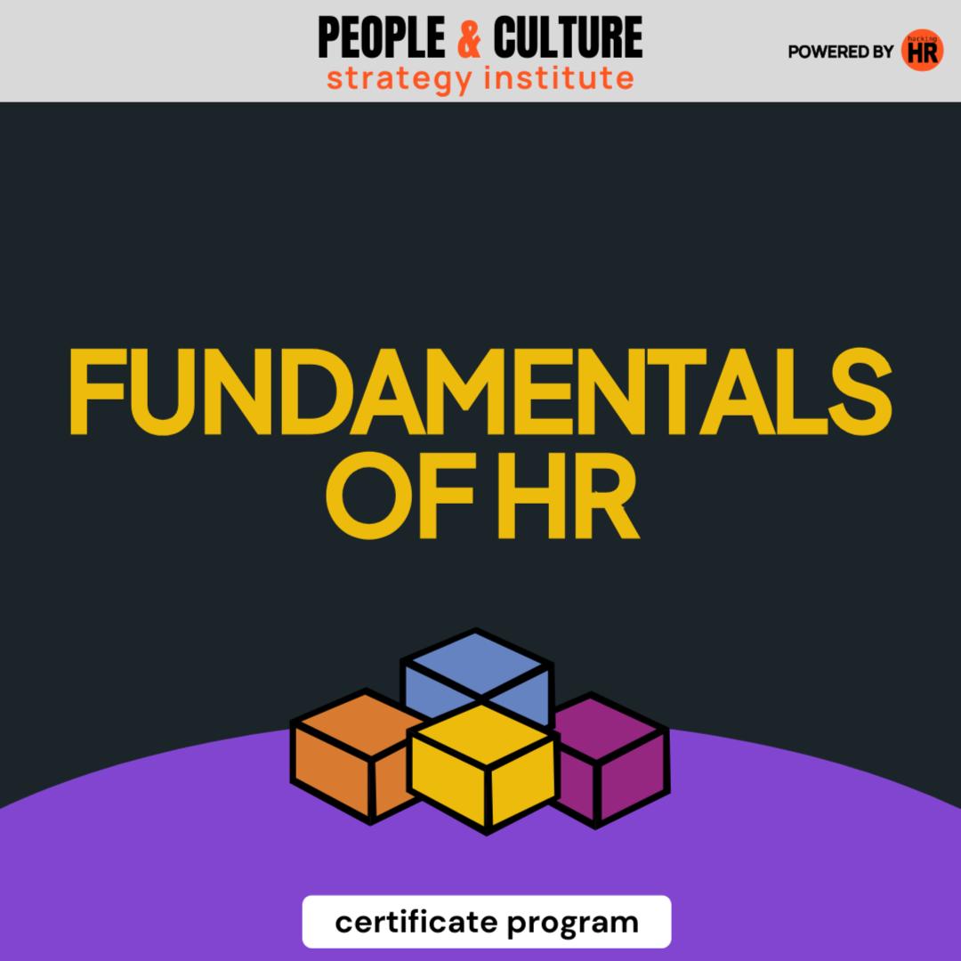 Fundamentals of HR